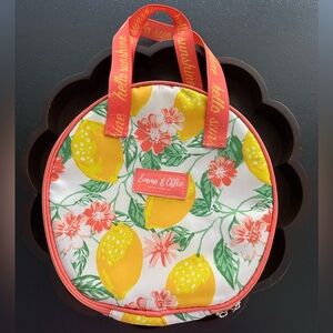 Emma & Chloe Floral/Lemon Lunch Tote